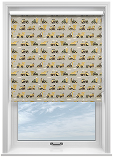 Construction Crew, Tarmac - Twist&Fit Roller Blind